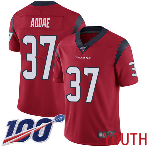 Houston Texans Limited Red Youth Jahleel Addae Alternate Jersey NFL Football #37 100th Season Vapor Untouchable->youth nfl jersey->Youth Jersey